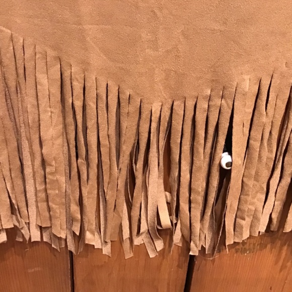 Moonchild Tank Top with Fringe Size M Brown - Picture 4 of 7